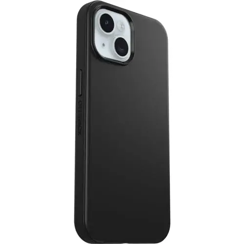 OtterBox iPhone 15, iPhone 14 и iPhone 13 серии Symmetry - черный, ультра-тонкий, совместимый с беспроводной зарядкой, приподнятые края защищают камеру и экран - 3
