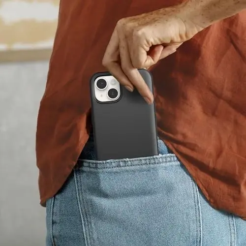 OtterBox iPhone 15, iPhone 14, & iPhone 13 (Only) - Symmetry Series Case - Black - Ultra-Sleek - Wireless Charging Compatible - Raised Edges Protect Camera & Screen - 6