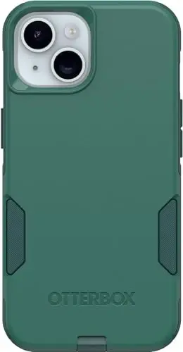 OtterBox iPhone 15, iPhone 14, & iPhone 13 (Only) - Commuter Series Case - Get Your Greens - Slim & Tough - Pocket-Friendly - with Port Protection - Non-Retail Packaging - 3