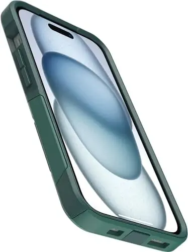 OtterBox iPhone 15, iPhone 14, & iPhone 13 (Only) - Commuter Series Case - Get Your Greens - Slim & Tough - Pocket-Friendly - with Port Protection - Non-Retail Packaging - 4