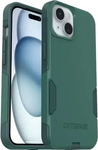 OtterBox iPhone 15, iPhone 14, & iPhone 13 (Only) - Commuter Series Case - Get Your Greens - Slim & Tough - Pocket-Friendly - with Port Protection - Non-Retail Packaging - 1