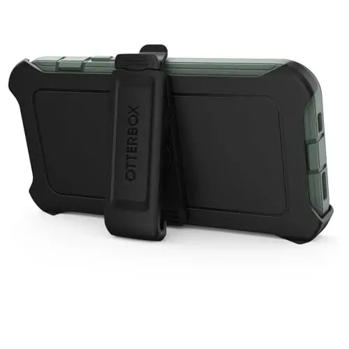 OtterBox iPhone 15, iPhone 14, and iPhone 13 Defender Series Case - FOREST RANGER (Green), Screenless, Rugged & Durable, with Port Protection, Includes Holster Clip Kickstand - 5