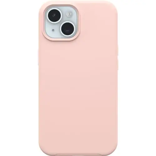 OtterBox iPhone 15, iPhone 14, and iPhone 13 Symmetry Series Clear Case - Dawn Floral (Blue), Snaps to MagSafe, Ultra-Sleek, Raised Edges Protect Camera & Screen - 1