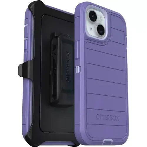 OtterBox iPhone 15, iPhone 14, & iPhone 13 (Only) Defender Series Case - Mountain Majesty - Rugged & Durable - with Port Protection - Holster Clip Includes - Microbial Defense Protection - 1