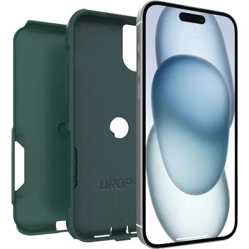 OtterBox iPhone 15 Plus and iPhone 14 Plus Commuter Series Case - GET Your Greens, Slim & Tough, Pocket-Friendly, with Port Protection - 4