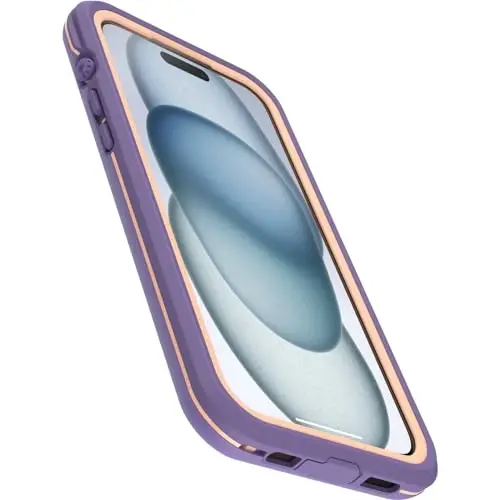 OtterBox iPhone 15 Plus and iPhone 14 Plus FRĒ Series Waterproof Case with MagSafe (Designed by LifeProof) - RULE OF PLUM (Purple), waterproof, 60% recycled plastic, sleek and stylish - 3