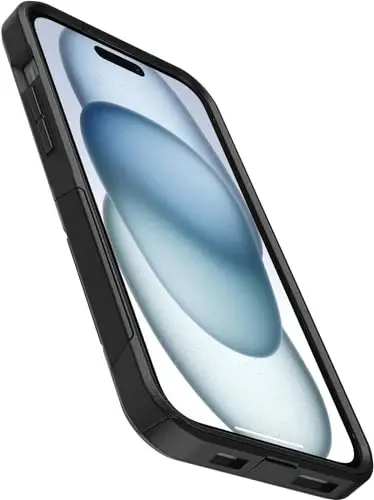 OtterBox iPhone 15 Plus & iPhone 14 Plus (Only) - Commuter Series Case - Black - Slim & Tough - Pocket-Friendly - with Port Protection - Non-Retail Packaging - 4