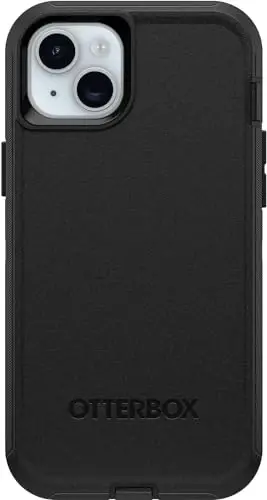 OtterBox iPhone 15 Plus & iPhone 14 Plus (Only) - Defender Series Case - Black - Case Only - Screenless - Rugged & Durable - with Port Protection - Non-Retail Packaging - 1