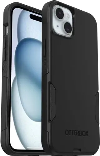 OtterBox iPhone 15 Plus & iPhone 14 Plus (Only) - Commuter Series Case - Black - Slim & Tough - Pocket-Friendly - with Port Protection - Non-Retail Packaging - OTTERBOX
