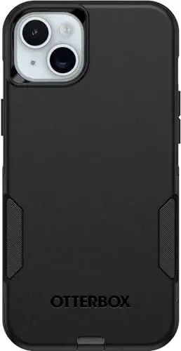 OtterBox iPhone 15 Plus & iPhone 14 Plus (Only) - Commuter Series Case - Black - Slim & Tough - Pocket-Friendly - with Port Protection - Non-Retail Packaging - 3