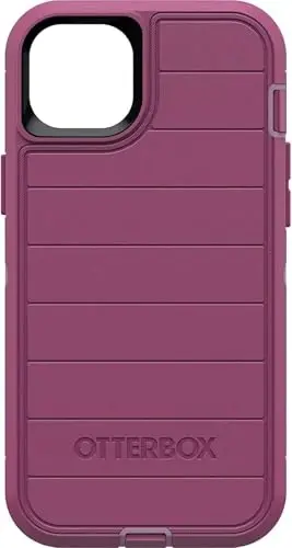 OtterBox iPhone 15 Plus & iPhone 14 Plus (Only) - Defender Series Case - Morning Sky (Pink) - Case Only - Screenless - Rugged & Durable - with Port Protection - Microbial Defense Protection - 1