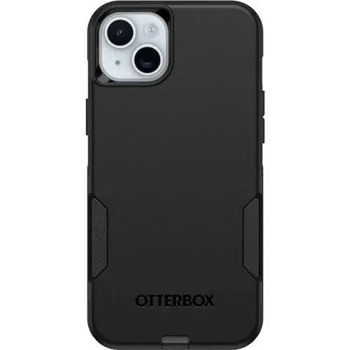 OtterBox iPhone 15 Plus va iPhone 14 Plus Commuter Series Case - Qora, Yupqa va bardoshli, Jonga qulay, Portni himoya olgan - 1