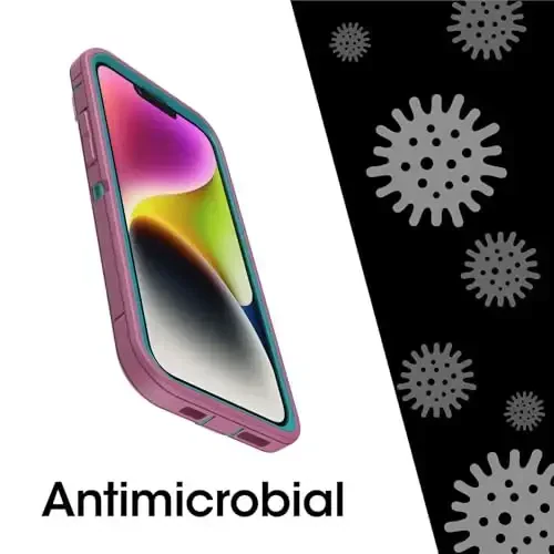 OtterBox iPhone 15 Plus va iPhone 14 Plus Defender Series Pro Case - Canyon Sun (Pushti), ekransiz, mustahkam va bardoshli, port himoyasi bilan, qistirgichli g'ilof-stend bilan birga - 11