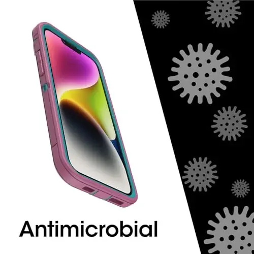 OtterBox iPhone 15 Plus va iPhone 14 Plus Defender Series Pro Case - Canyon Sun (Pushti), ekransiz, mustahkam va bardoshli, port himoyasi bilan, qistirgichli g'ilof-stend bilan birga - 5