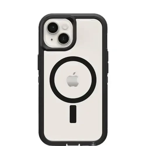 OtterBox iPhone 15 Plus va iPhone 14 Plus Defender Series XT Case - Black, ekransiz, bardoshli, MagSafe-ga ulanadi, Lanyard AttacModazoneent 