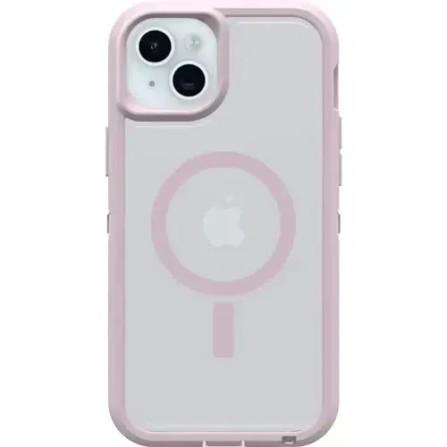 OtterBox iPhone 15 Plus va iPhone 14 Plus Defender Series XT Clear Case - Mountain Frost (Shaffof), ekransiz, mustahkam, MagSafe-ga biriktiriladi, Lanyard AttacModazoneent - 1