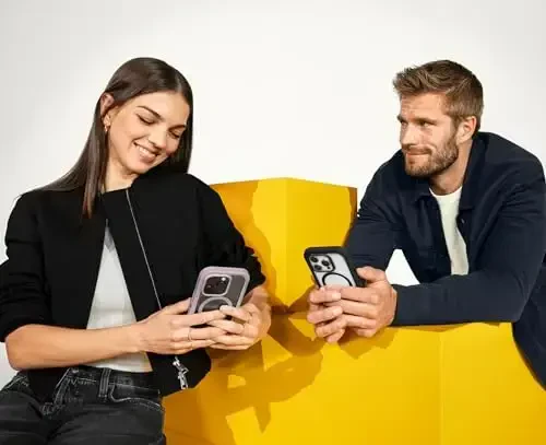 OtterBox iPhone 15 Plus va iPhone 14 Plus Defender Series XT g'ilofi MagSafe bilan, ekransiz, mustahkam - Chakana qadoqsiz - Shaffof/Pushti - 9