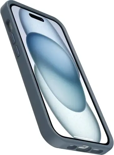 OtterBox iPhone 15 Plus va iPhone 14 Plus (FAQAT) Symmetry Series+ G'ilofi - Moviy, MagSafe'ga ulanadi, o'ta nafis, ko'tarilgan qirralar kamera va ekranni himoya qiladi - Chakana savdo qadoqlash emas - 6
