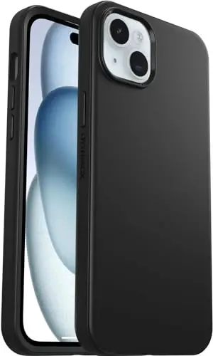 OtterBox iPhone 15 Plus and iPhone 14 Plus (ONLY) Symmetry Series+ Case - Black, Snaps to MagSafe, Ultra-Sleek, Raised Edges Protect Camera & Screen - Non-Retail Packaging - 1