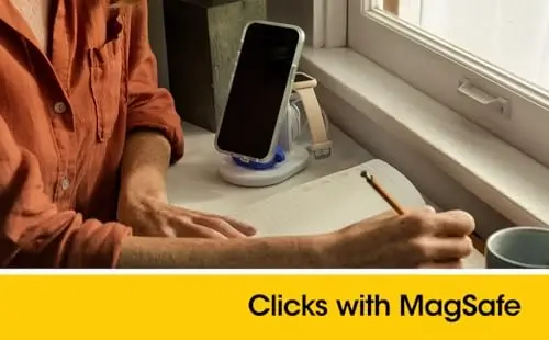 OtterBox iPhone 15 Plus and iPhone 14 Plus (ONLY) Symmetry Series+ Case - Black, Snaps to MagSafe, Ultra-Sleek, Raised Edges Protect Camera & Screen - Non-Retail Packaging - 4