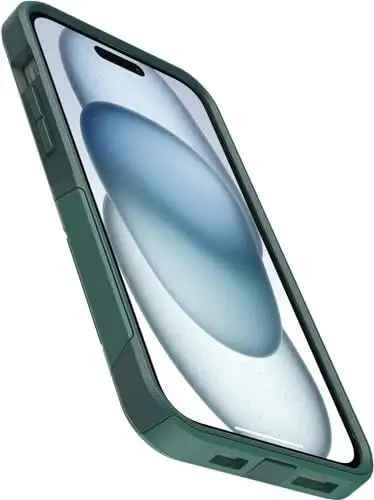 OtterBox iPhone 15 Plus & iPhone 14 Plus (Only) - Commuter Series Case - Get Your Greens - Slim & Tough - Pocket-Friendly - with Port Protection - Non-Retail Packaging - 3
