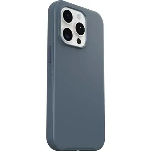 OtterBox iPhone 15 Pro (Faqat) Symmetry Series G'ilofi - BLUETIFUL (Moviy), MagSafe'ga ulanadi, Ultra-ingichka, Ko'tarilgan qirralar Kamera va Ekranini himoya qiladi - 4