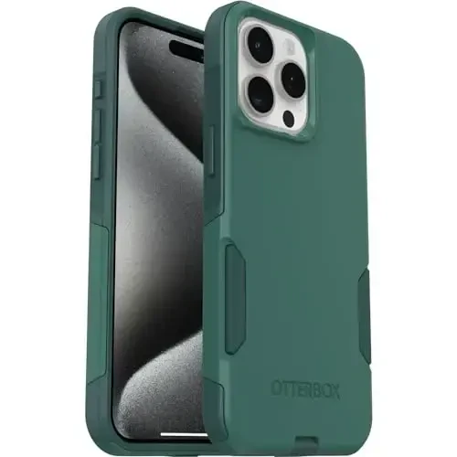 OtterBox iPhone 15 Pro MAX (Faqat) Commuter Series G'ilofi - GET Your Greens (Yashil), Yupqa va Mustahkam, Cho'ntakbop, Port himoyasi bilan - 5