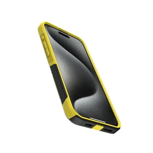 OtterBox iPhone 15 Pro Max (Only) - Commuter Series Case - Night (Black & Yellow) - Slim & Tough - Pocket-Friendly - with Port Protection - OTTERBOX