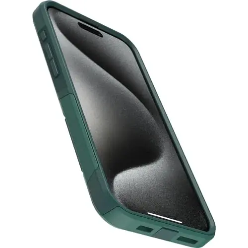 OtterBox iPhone 15 Pro MAX (Only) Commuter Series Case - GET Your Greens (Green), Slim & Tough, Pocket-Friendly, with Port Protection - 3
