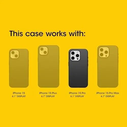 OtterBox iPhone 15 Pro (Only) Symmetry Series Case - Black, Snaps to MagSafe, Ultra-Sleek, Raised Edges Protect Camera & Screen (Fairy Fauna) - OTTERBOX (1)