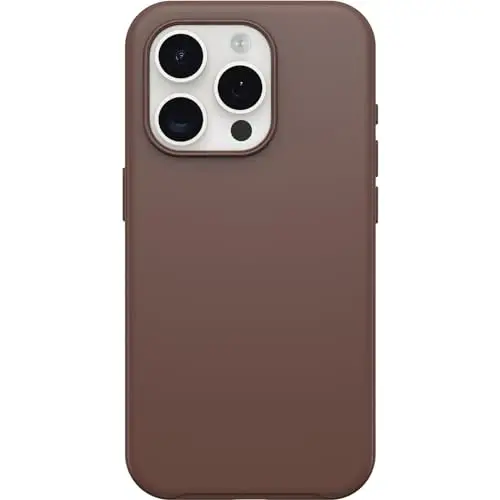 OtterBox iPhone 15 Pro (Only) Symmetry Series Case - Chocolate BAR (Brown), Snaps to MagSafe, Ultra-Sleek, Raised Edges Protect Camera & Screen 