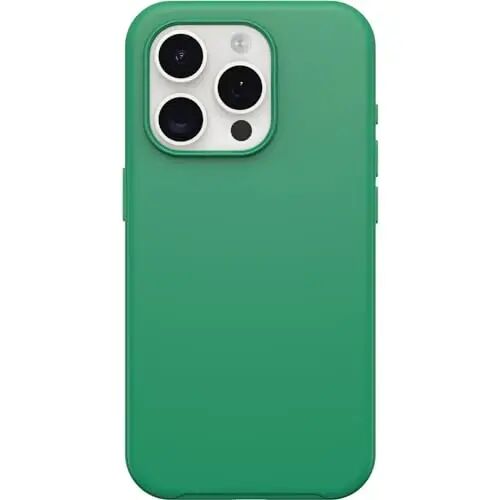 OtterBox iPhone 15 Pro (Only) Symmetry Series Case - Green Juice (Green), Snaps to MagSafe, Ultra-Sleek, Raised Edges Protect Camera & Screen - 2