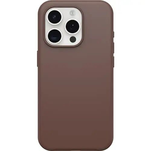 OtterBox iPhone 15 Pro (Only) Symmetry Series Case - Chocolate BAR (Brown), Snaps to MagSafe, Ultra-Sleek, Raised Edges Protect Camera & Screen - 1