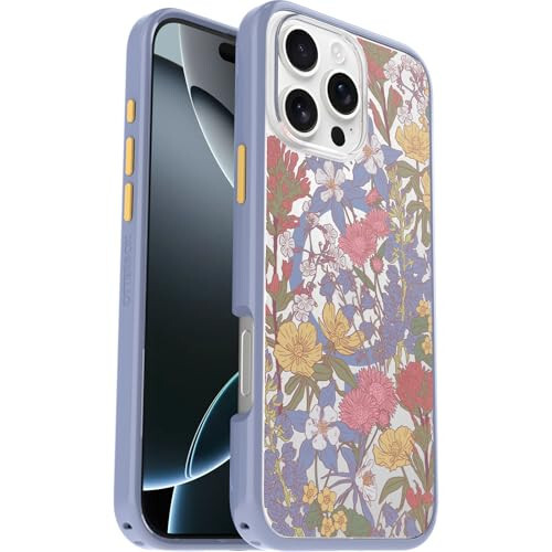 OtterBox iPhone 16 Pro Max Symmetry Clear Case - Floral Purple - 3