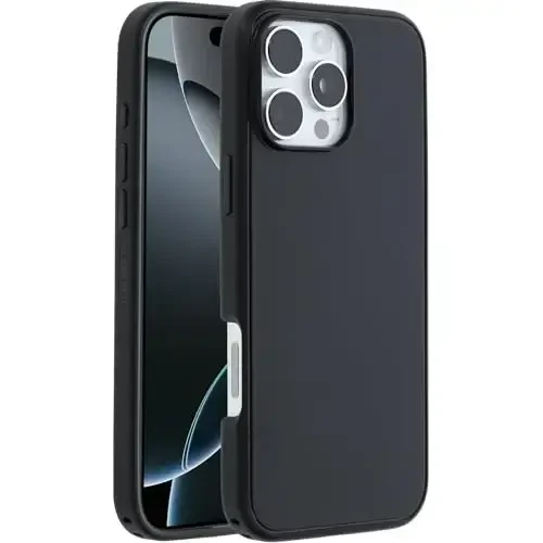 OtterBox iPhone 16 Pro Max Symmetry Series Case - Black (Ships in polybag, Ideal for Business customers) - 3