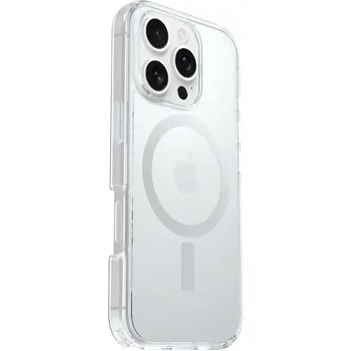 OtterBox iPhone 16 Pro Symmetry Series Shaffof G'ilofi - Shaffof (Ko'pikli qopda jo'natiladi, Biznes mijozlar uchun ideal) - 4