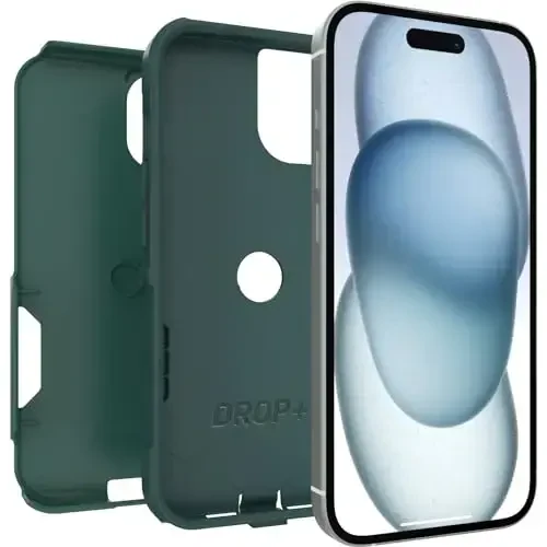 OtterBox iPhone 16e, 15, 14, & 13 Commuter Series Case - GET Your Greens, Slim & Tough, Pocket-Friendly, with Port Protection - 4