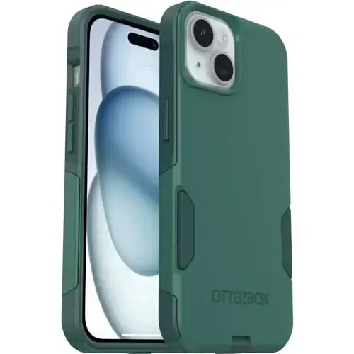 OtterBox iPhone 16e, 15, 14, & 13 Commuter Series Case - GET Your Greens, Slim & Tough, Pocket-Friendly, with Port Protection - 5