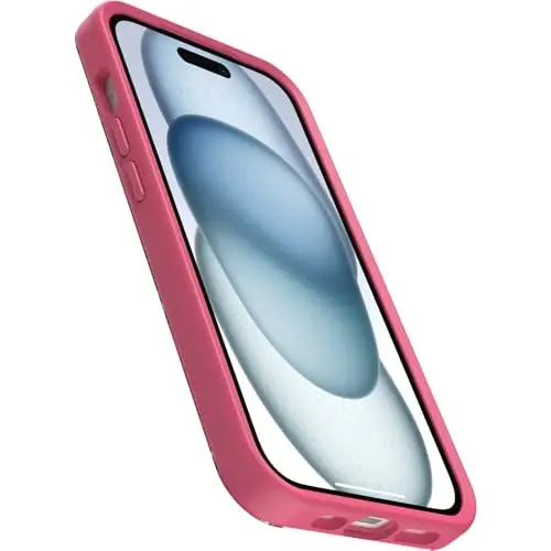 OtterBox iPhone 16e, 15, 14, & 13 Symmetry Series Case - Realtree Flamingo Pink, Snaps to MagSafe, Ultra-Sleek, Raised Edges Protect Camera & Screen - 3