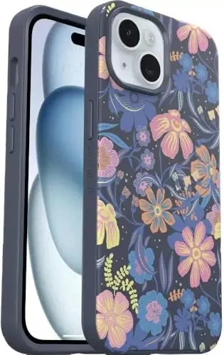 OtterBox iPhone 16e, 15, 14, & 13 Symmetry Series Case - Fairy Fauna, Snaps to MagSafe, Ultra-Sleek, Raised Edges Protect Camera & Screen 
