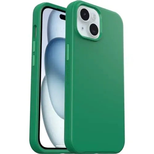OtterBox iPhone 16e, 15, 14, & 13 Symmetry Series Case - Green Juice (Green), Snaps to MagSafe, Ultra-Sleek, Raised Edges Protect Camera & Screen - OTTERBOX
