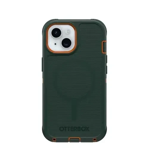 OtterBox iPhone 16e, 15, 14, & 13 Defender Series for MagSafe - Coopersmith Green - OTTERBOX