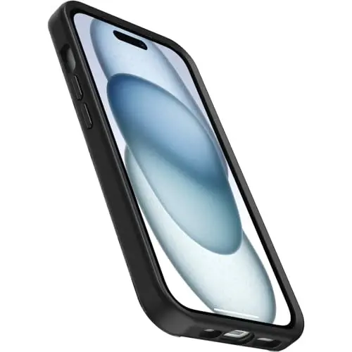OtterBox iPhone 16e, 15, 14, & 13 Symmetry Series Case - Burnout Sky (Black), Snaps to MagSafe, Ultra-Sleek, Raised Edges Protect Camera & Screen - 3