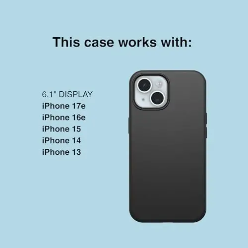 OtterBox iPhone 16e, 15, 14, & 13 Symmetry Series Case - Soft Sunset (Purple), Snaps to MagSafe, Ultra-Sleek, Raised Edges Protect Camera & Screen - OTTERBOX