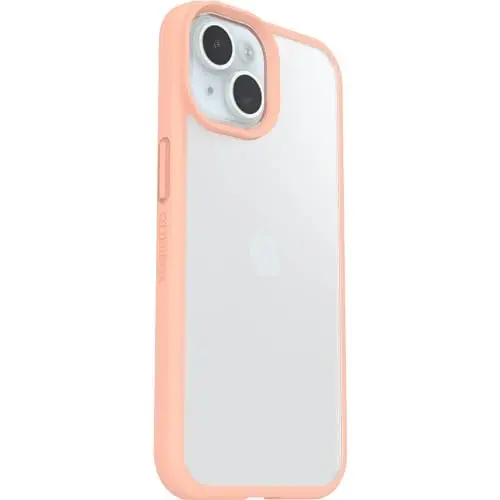 OtterBox iPhone 16e & iPhone 16e & 15 Prefix Series Case - Peach Perfect, Ultra-Thin, Pocket-Friendly, Raised Edges Protect Camera & Screen, Wireless Charging Compatible - 4