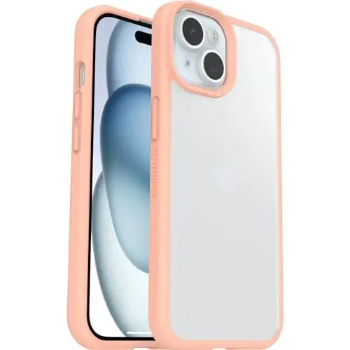 OtterBox iPhone 16e & iPhone 16e & 15 Prefix Series Case - Peach Perfect, Ultra-Thin, Pocket-Friendly, Raised Edges Protect Camera & Screen, Wireless Charging Compatible - 5