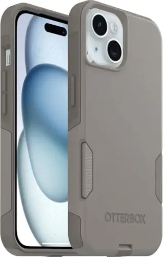 OtterBox iPhone 17e, 16e, 15, 14, 13 Commuter Series Case - Cottonwood | 3X Military Drop Protection - Slim - Dual-Layer Shockproof Design - Pocket-Friendly - Raised Edges - Port Covers - 1