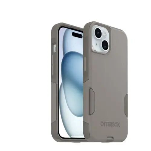 OtterBox iPhone 17e, 16e, 15, 14, & 13 Commuter Series Case - Grey Comfort | Thin & Protective iPhone Case, Dual-Layer, Impact Absorbing iPhone Case, Best MagSafe iPhone Cases for Wireless Charging - OtterBox (1)