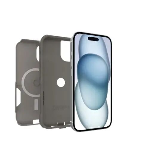 OtterBox iPhone 17e, 16e, 15, 14, & 13 Commuter Series Case - Grey Comfort | Thin & Protective iPhone Case, Dual-Layer, Impact Absorbing iPhone Case, Best MagSafe iPhone Cases for Wireless Charging - 3