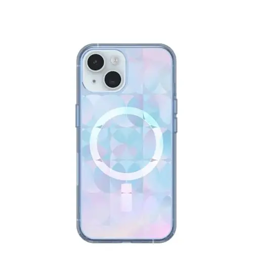 OtterBox iPhone 17e, 16e, 15, 14, & 13 Symmetry Series Clear Case - Opal Prism Blue - Ultra-Thin, Sleek iPhone Case - OTTERBOX